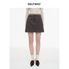SELFWHO撞色假两件拼接条纹半身裙女2025秋新款高智感百搭A字短裙 商品缩略图0