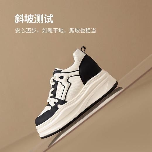 ZHR则则【增高8cm】厚底高帮休闲鞋女2025春季新款透气轻便运动鞋 商品图3