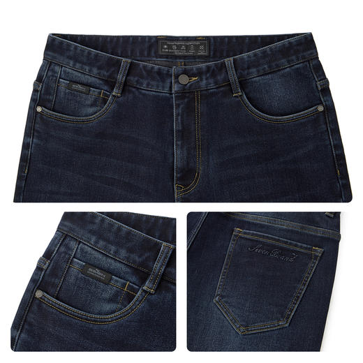 【光能彩纱】柒牌牛仔裤男士秋季新款修身直筒长裤商务休闲裤子129H71600 商品图2