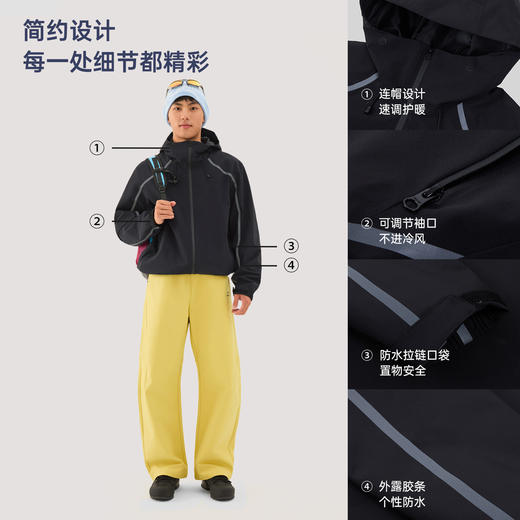 【蜂芒】探拓户外冲锋衣男女款秋冬加绒保暖防风防水徒步登山外套 商品图1