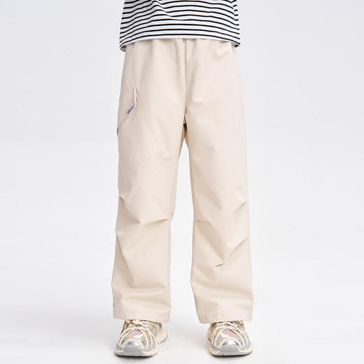 笛莎Deesha 2025秋季新款男女童同款休闲户外束脚工装长裤 商品图0