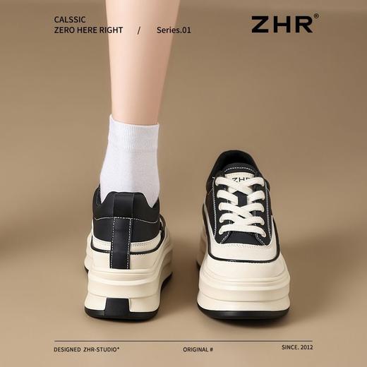 ZHR【厚底8cm】内增高小白鞋女春季显高百搭休闲鞋软底轻便运动鞋 商品图7