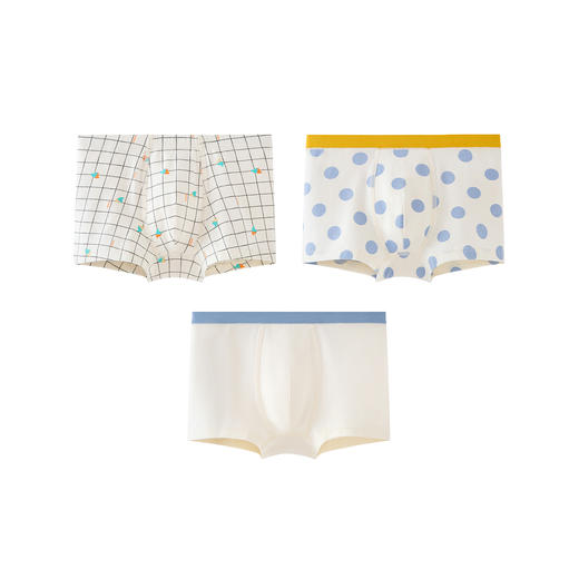 【超模君严选】迷你巴拉儿童内裤男童吸湿速干宝宝印花平角内裤不夹PP 3条装 商品图4