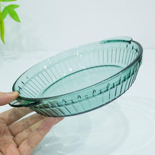 热卖！高颜值餐具！高硼硅钻石琥珀/海棠碗盘套装 加厚玻璃 可进烤箱微波炉 商品图7