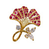 法式复古红银杏叶胸针胸花防走光别针毛衣 商品缩略图3