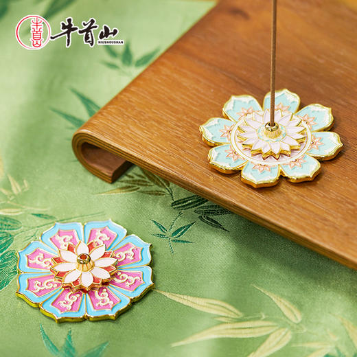 牛首山文创莲花香插分层磁吸冰箱贴创意小摆件南京文创纪念品礼盒 商品图0