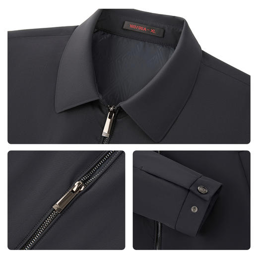 【经典翻领茄克】柒牌男装易打理夹克秋季休闲通勤夹克衫外套男129K70050 商品图3