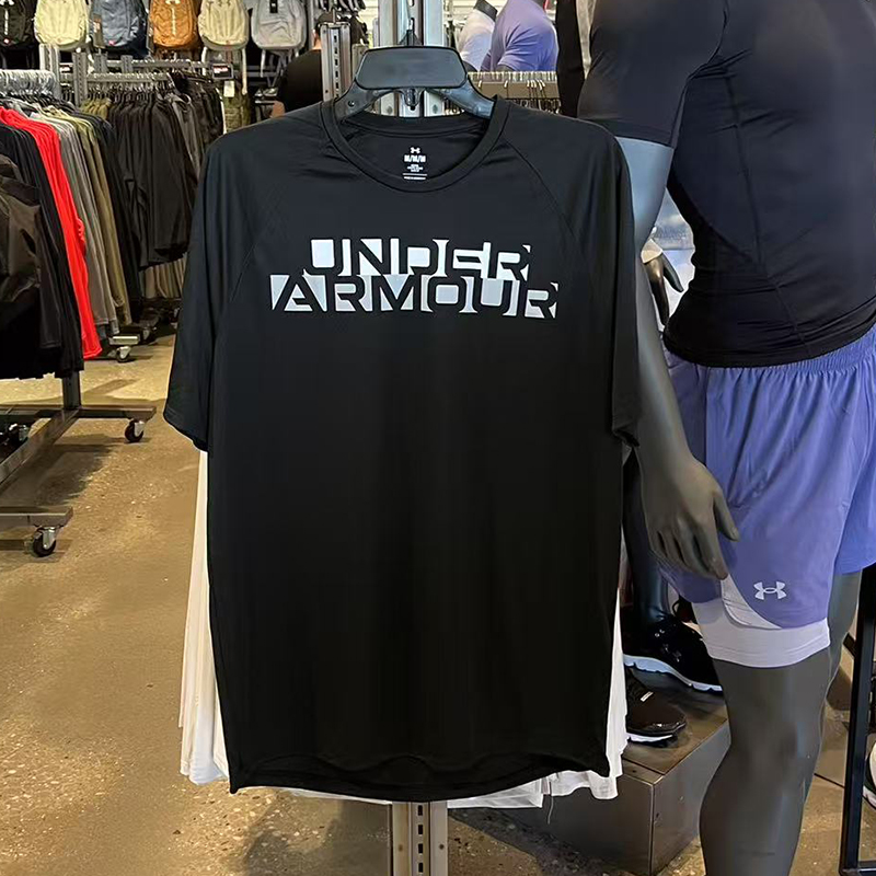 Under Armour/安德玛 男士夏季宽松吸湿排汗速干运动圆领短袖T恤