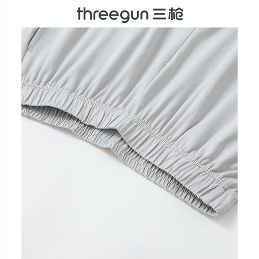 Threegun三枪 柔棉翻领开襟男士家居套-T80089D02 商品图7