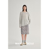 MAISON CECILE 色织复古格子一片式围裹高腰A字半身裙 商品缩略图3