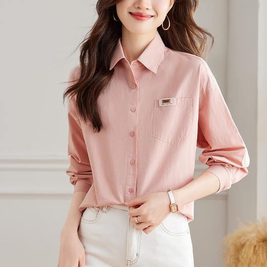 馥迦经典百搭纯棉口袋衬衫 商品图12