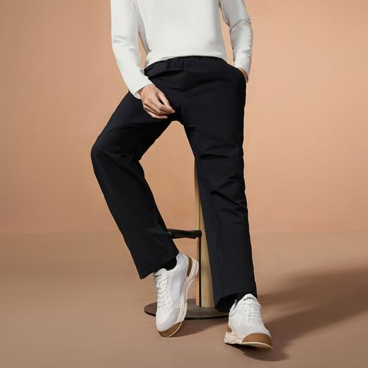 【直筒伞兵裤】柒牌男装便装长裤2025新品宽松微弹脚口松紧休闲裤130H70020 商品图1