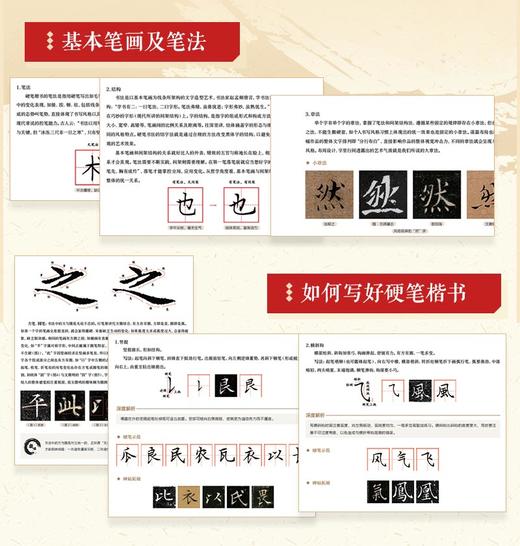 写好中国字 硬笔楷书精讲精练教程 书法碑帖临摹精解教程孩子成人入门字帖 名家名作字例系统讲解 商品图1