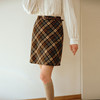 OLrain欧芮儿2025新款女秋季可露丽风复古格纹小A裙中腰半身裙 商品缩略图2