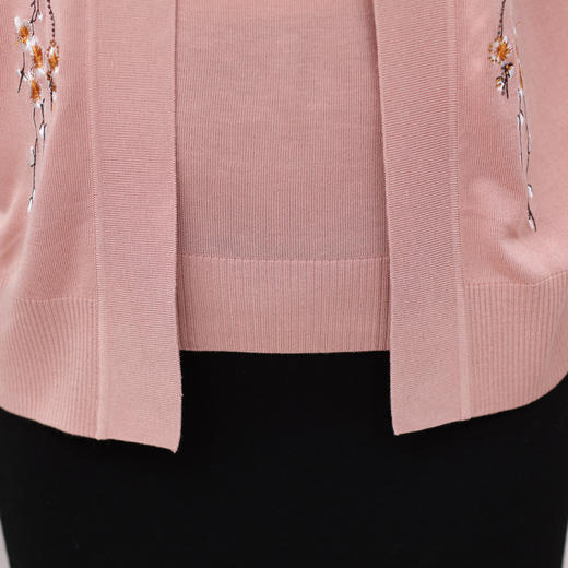 时尚中年薄款针织开衫外套，妈妈装春秋套装两件套LJX-878 商品图5