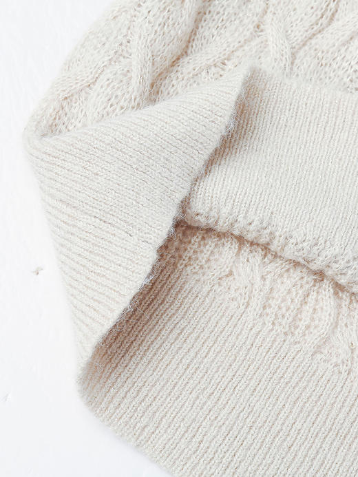 秋季复古麻花毛衣女 宽松慵懒风圆领套头针织衫 温柔风软糯上衣 商品图4