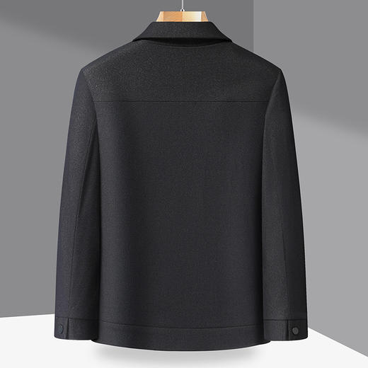 【DTX】大依优型大码外套夹克春秋季新款男士商务休闲翻领夹克外套宽松透气加肥加大外套 商品图3