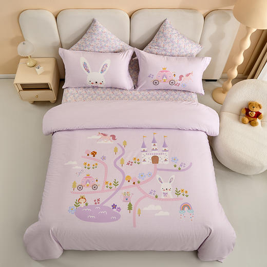 【线下同款】[25年新款】多喜爱 全棉印花时尚四件套 狮子工程队/梦幻乐之园/欢乐城堡屋hl【100%棉】【柔软亲肤】【童趣卡通】耐洗耐磨 不易褪色/FX 商品图8