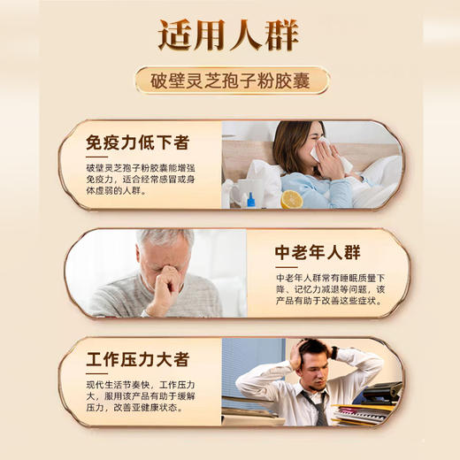 北京同仁堂破壁灵芝孢子粉胶囊90粒 营养品保健品增强免疫力 1盒装【90粒/盒】 商品图5