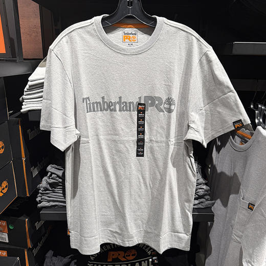 Timberland/添柏岚 PRO 男士夏季棉混纺印花透气休闲圆领短袖T恤 商品图0