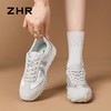 ZHR银色德训鞋女2025秋季新款百搭厚底休闲运动鞋透气阿甘鞋 商品缩略图0