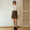 OLrain欧芮儿2025新款女秋季可露丽风复古格纹小A裙中腰半身裙 商品缩略图0