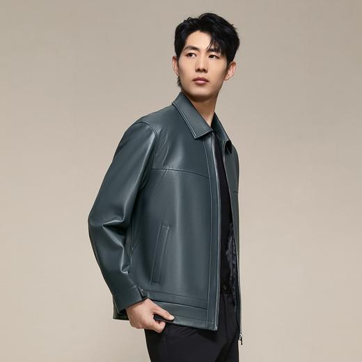 【绵羊皮】柒牌男装真皮皮衣2025秋季新品翻领防风皮夹克潮流外套129J70510 商品图1
