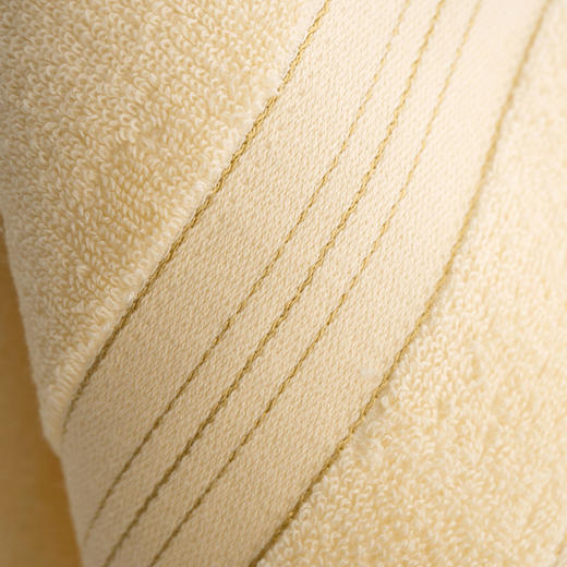 【品牌直发】加倍生活金丝款纯棉毛巾浴巾套装 素色简约毛巾纯色浴巾 商品图5