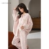 可人儿春秋季带bra泡泡绵女士长袖长裤睡衣可外出小众家居服套装 商品缩略图1