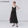 天猫同步【86%莱赛尔天丝】拉夏贝尔/La Chapelle法式吊带连衣裙女轻奢高级感细闪提花天丝长裙★ 商品缩略图1