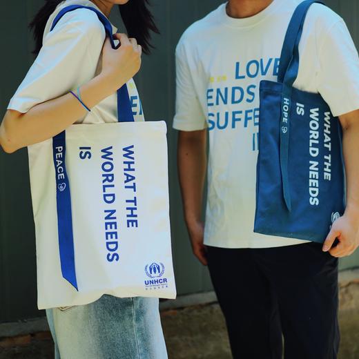 心意组合：蓝白帆布包 商品图1