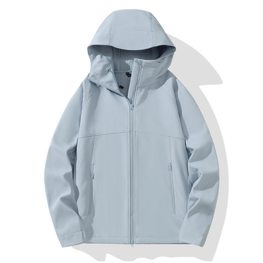 LUCKY DEER/幸运鹿情侣款芙蓉格保暖防风软壳衣外套 商品图1