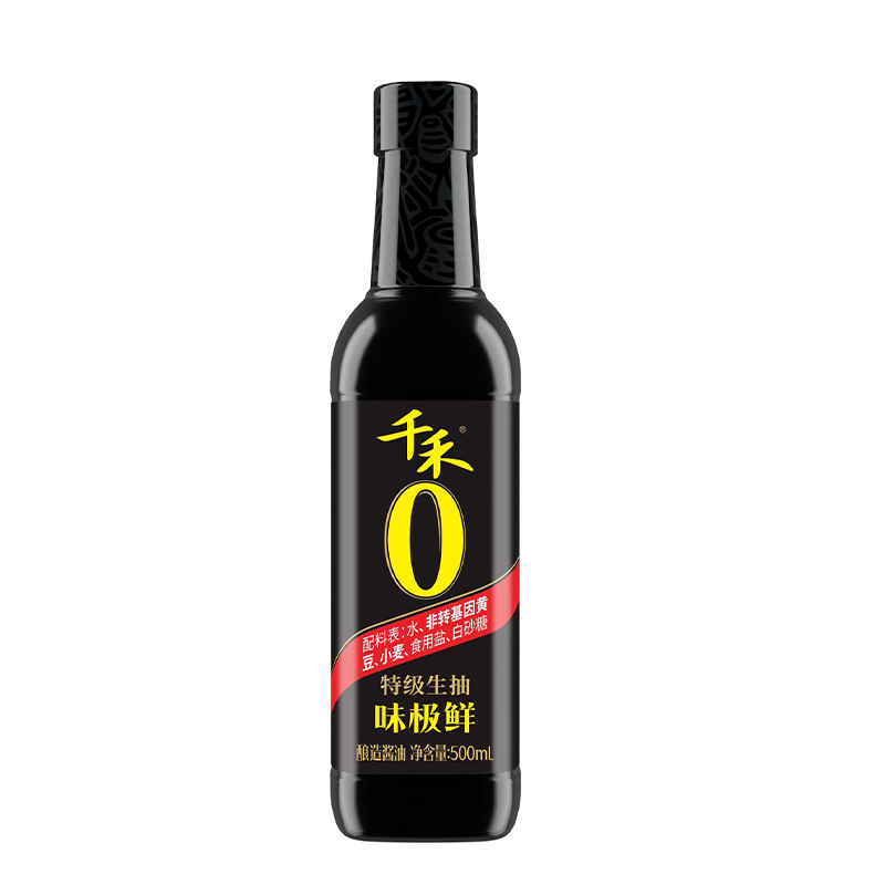 千禾味极鲜生抽酱油500ml