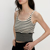 东黎 • 我不被驯化 新序条纹 山羊绒女士秋季打道背心 5371 商品缩略图4
