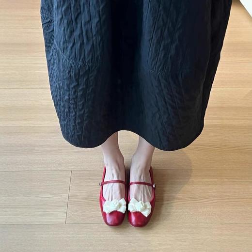 【羊皮山茶花小香风】羊皮玛丽珍单鞋女秋芭蕾风平底鞋芭蕾鞋瓢鞋 商品图2