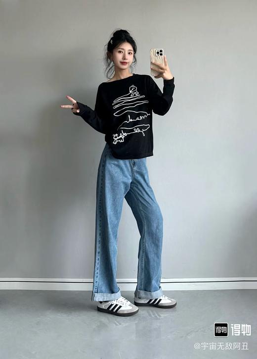 AD originals 三叶草 SAMBA OG 圆头系带低帮板鞋 特惠 Z-15578 商品图8