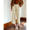 OLrain欧芮通勤高腰直筒阔腿九分裤女秋季2025新款休闲阔腿裤长裤 商品缩略图3