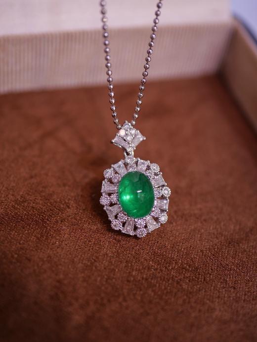 1.56ct蛋面祖母绿吊坠 商品图4