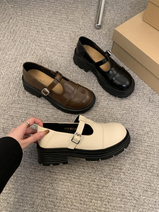 【GZ】无忧购‘清仓福利’日系学院风T字扣百搭复古小皮鞋X5202（截单后3-5天发货) 商品图2