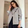 OLrain欧芮儿灰色休闲连帽猫咪刺绣显瘦卫衣外套女秋季2025新款 商品缩略图0