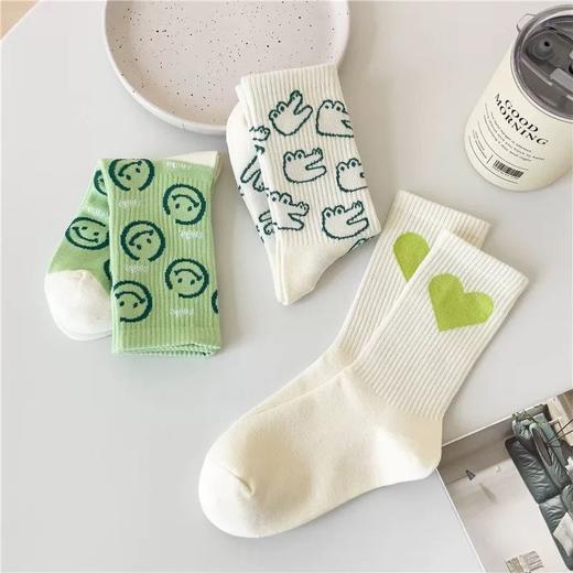 清仓捡漏🔥西班牙LUIS VECENTE小清新爱心笑脸袜（6双装） 商品图7