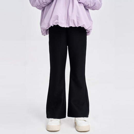 笛莎Deesha 2025秋季新款女童时尚修身针织喇叭裤长裤 商品图0