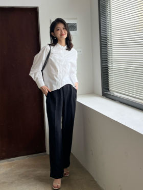 高级修容笔 醋酸修身直筒裤FB4970244