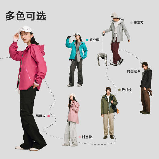 VVC轻旅冲锋衣女2025新款三合一外套男轻量化旅游防风防水登山服 商品图4