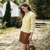OLrain欧芮儿2025新款女秋季黄色圆领小香风毛织开衫时尚洋气上衣 商品缩略图2