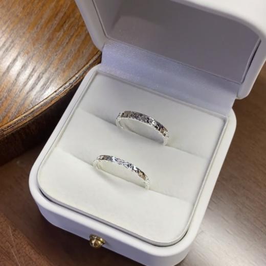 【任2个减10元,买即赠耳环1对】GIRATI纯银碎碎冰冰银情侣戒指女戒男戒对戒 S999银【带证书 送礼盒】 商品图1