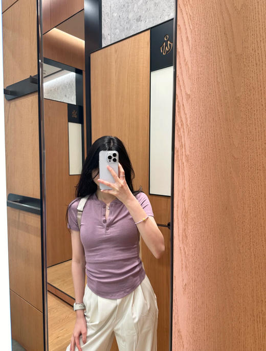 LULU Hold Tight女士亨利短袖排扣衫（ZY*SS） 商品图6