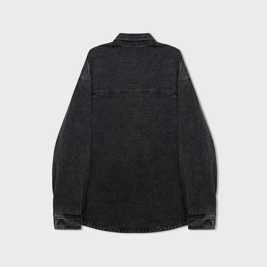 【新品上新】HX 秋季水洗牛仔翻领长袖衬衫S103533138101 商品图6