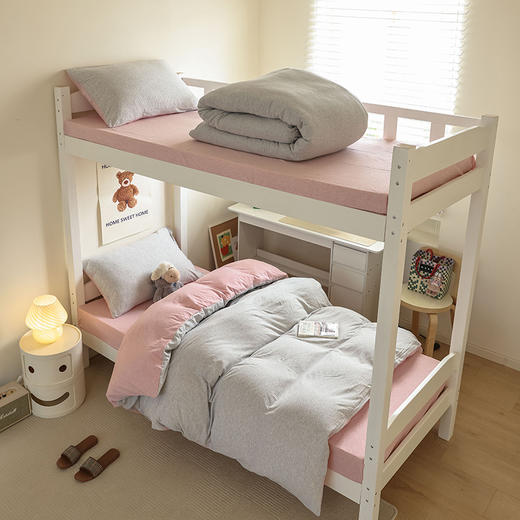 【天竺棉学生三件套】天竺棉学生三件套条纹纯色学生宿舍床品件套全棉纯棉 商品图2