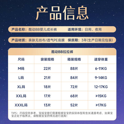 【会员尊享积分兑换】| 爹地宝贝拉拉裤酷动BB裤超薄透气婴儿尿不湿。1000积分+66元，兑换1箱 商品图5